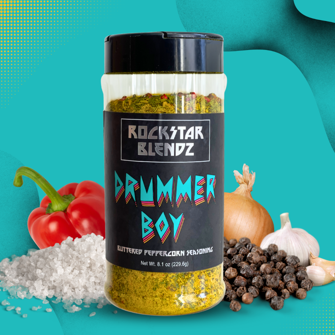 Drummer Boy Buttered Peppercorn Seasoning Rockstar Kitchen