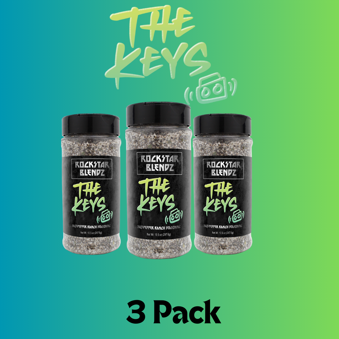 The Keys - Flaky Salt, Black Pepper, Dry Ranch Seasoning – Rockstar Kitchen